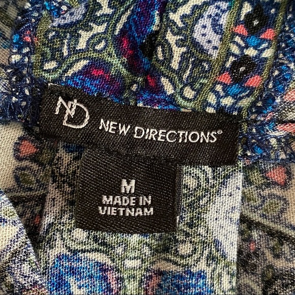New Directions Multi Color Tunic - Picture 3 of 4